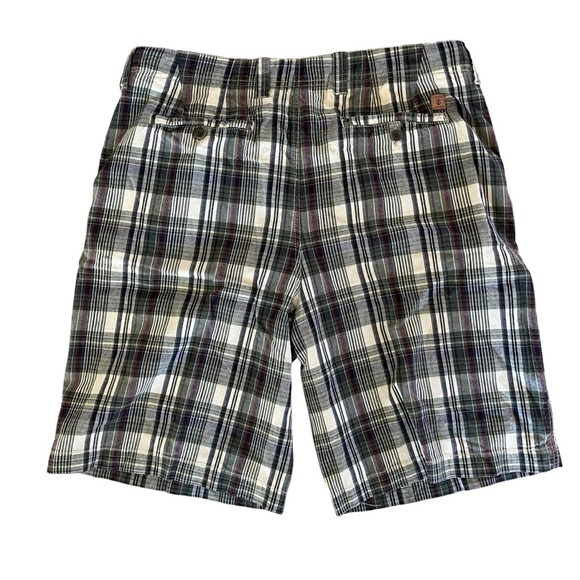 IZOD Plaid Cotton Shorts – Men’s Size 36 Casual Preppy Summer Checkered Shorts - Picture 9 of 10